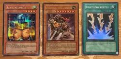 Yugioh Cards Lot Of 47 Cards (3 Rare) Authentic Yu-Gi-Oh Cards Slate Warrior - Image 1