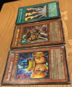 Yugioh Cards Lot Of 47 Cards (3 Rare) Authentic Yu-Gi-Oh Cards Slate Warrior - Image 5