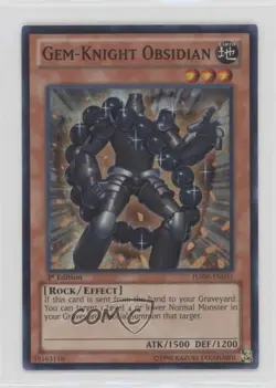 Gem-Knight Obsidian 1st Ed. YuGiOh Hidden Arsenal 6: Omega Xyz #HA06-EN031 - Image 1