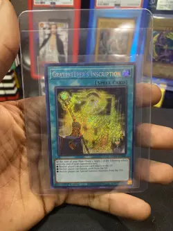 YUGIOH GRAVEKEEPER'S INSCRIPTION SECRET RARE 1ST NM PHHY-EN000 - Image 1
