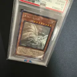 PSA 10 YuGiOh Blue Eyes Alternative White Dragon Ghost Rare Holographic Card - Image 2