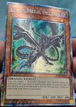 Yugioh Black Metal Dragon RA04-EN016 Platinum Secret Rare - NM - Image 3