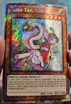 Yugioh Fairy Tail - Snow RA04-EN269 Platinum Secret Rare - NM - Image 2