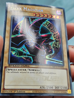 Yugioh Dark Magician (G) SBC1-ENG01 Secret Rare Streets of Battle City - NM - Image 3