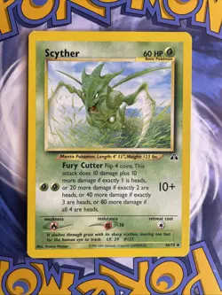 Scyther - 46/75 - Pokemon Neo Discovery Unlimited Rare Card WOTC - Image 1