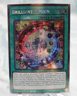 Yugioh Brilliant Fusion RA04-EN254 Platinum Secret Rare - NM - Image 1