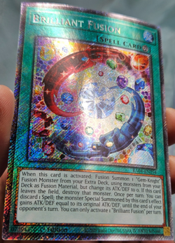 Yugioh Brilliant Fusion RA04-EN254 Platinum Secret Rare - NM - Image 2