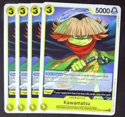 One Piece Card Game GREEN/YELLOW Yamato ST28 #OP06-103 Kawamatsu X4 English - Image 1