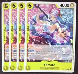One Piece Card Game GREEN/YELLOW Yamato ST28 #ST13-016 Yamato X4 English - Image 1