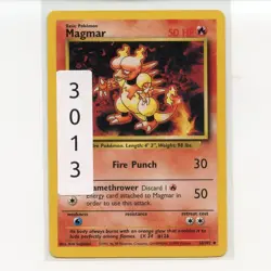Pokemon TCG Magmar 036/102 WotC Base Set Unlimited Regular Card EN-LP 1999 - Image 3