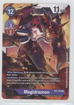 2021 Digimon Card Game - Battle of Omni Rare Megidramon #BT5-083 - Image 1