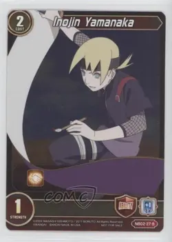 2019 Naruto Boruto Card Game: & Shippuden Set Inojin Yamanaka #NB02-27-B - Image 1