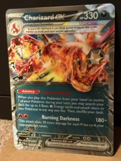 Pokemon TCG Charizard EX Jumbo Oversized Lenticular Promo Card 2025 SVP196 - Image 3