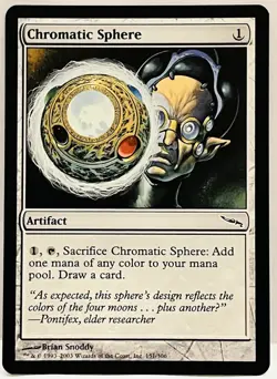 Chromatic Sphere - Mirrodin - Magic the Gathering MTG Nice! - Image 1
