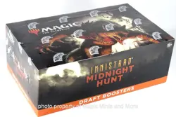 DRAFT Booster Box ~ INNISTRAD: MIDNIGHT HUNT MtG 36 pack sealed Magic WotC - Image 1