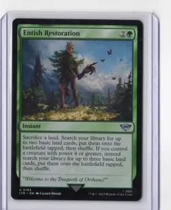 MTG Entish Restoration The Lord of the Rings: Tales of Middle-Earth NM #163 - Image 1