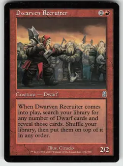 Dwarven Recruiter U Odyssey 186 MTG - Image 1