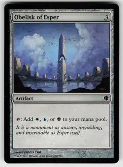 Obelisk of Esper C Commander 2013 250 MTG - Image 1