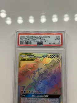 MOLTRES ZAPDOS ARTICUNO GX 2019 Pokemon 69/68 PSA 9 MINT Hidden Fates Secret FA - Image 3