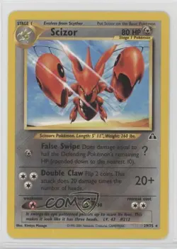 Scizor Pokemon Neo Discovery #29 2001 - Image 1