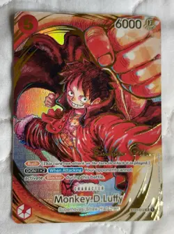 One Piece Card Game Monkey D Luffy (012) (alternate art) Gold - Image 1