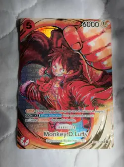 One Piece Card Game Monkey D Luffy (012) (alternate art) Gold - Image 4