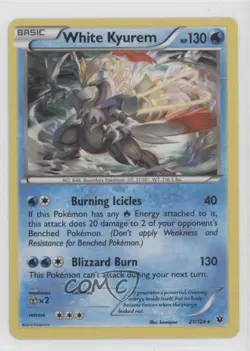 White Kyurem Holo Pokemon XY Fates Collide #21 - Image 1