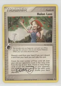 Holon Lass Pokemon EX Delta Species #92 2005 - Image 1