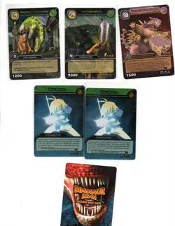 2009 UD Dinosaur King "Colossal Team Battle" 9 Card Sealed Booster Packs & FOILS - Image 2