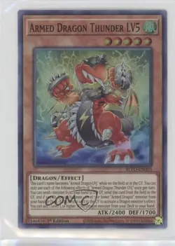Armed Dragon Thunder LV5 (SR) 1st Ed. YuGiOh Blazing Vortex #BLVO-EN003 - Image 1