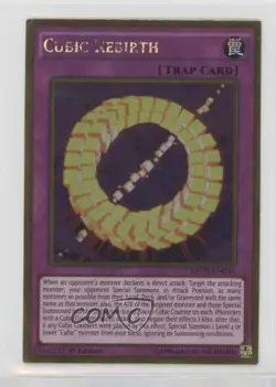 Cubic Rebirth Gold Edition 1st Ed. YuGiOh The Dark Side of Dimensions Movie Pack - Image 1