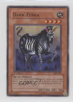 Dark Zebra 1st Ed. YuGiOh Magic Ruler Booster #MRL-084 2002 - Image 1