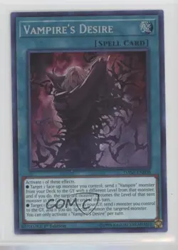 Vampire's Desire (SE) 1st Ed. YuGiOh Dark Saviors #DASA-EN008 - Image 1