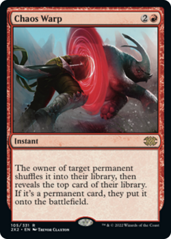 Chaos Warp Double Masters 2022 PLD Red Rare MAGIC THE GATHERING CARD ABUGames - Image 1
