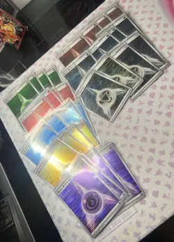 Full Set Holo Energy Black Bolt / White Flare Playset x4 Pokemon Card TCG - Image 1