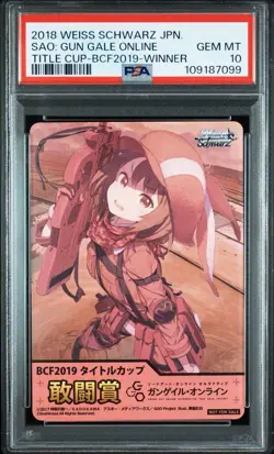 PSA 10 GGO Sword Art Online Weiss Schwartz Promo Prize Card BCF2019 Ultra - Image 1