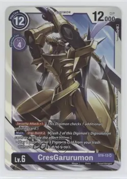 2021 Digimon Card Game - Starter Deck Venomous Violet Super Rare Cres Garurumon - Image 1
