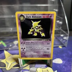 Pokemon TCG Dark Alakazam Team Rocket 1/82 Holo Unlimited Holo Rare Card - Image 1