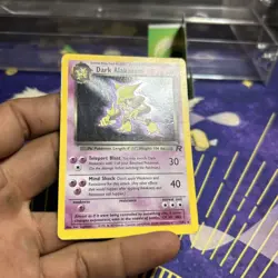 Pokemon TCG Dark Alakazam Team Rocket 1/82 Holo Unlimited Holo Rare Card - Image 3