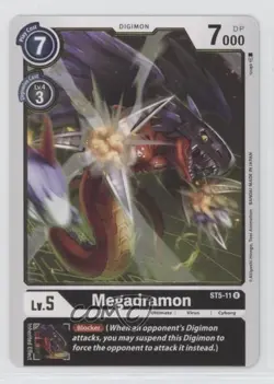 2021 Digimon Card Game - Starter Deck Machine Black Rare Megadramon #ST5-11 - Image 1