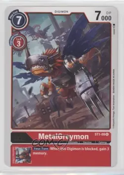 2021 Digimon Card Game - Starter Deck Gaia Red Rare MetalGreymon #ST1-09 - Image 1
