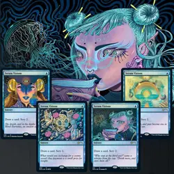 MTG Secret Lair Seeing Visions Boxed Set Card Serum Visions NM Opened - Image 2