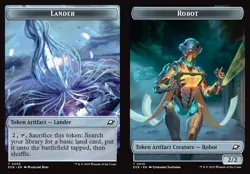 MTG Edge of Eternities *FOIL* TOKEN Lander (((#0005))) Robot #0010 - Image 1