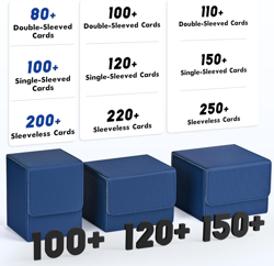 Card Deck Box for Trading Cards, MTG Yugioh Deck Case Holds 100+ Single Sleeved - Image 4