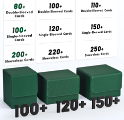 Card Deck Box for Trading Cards, MTG Yugioh Deck Case Holds 100+ Single Sleeved - Image 2