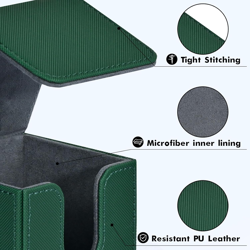 Card Deck Box for Trading Cards, MTG Yugioh Deck Case Holds 100+ Single Sleeved - Image 5