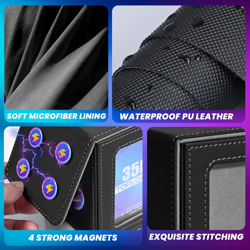 Card Deck Box with MTG Commander Display, Deck Case Holds 100+ Double-Sleeved Ca - Image 5