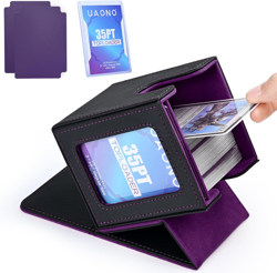 Card Deck Box with MTG Commander Display, Deck Case Holds 100+ Double-Sleeved Ca - Image 1