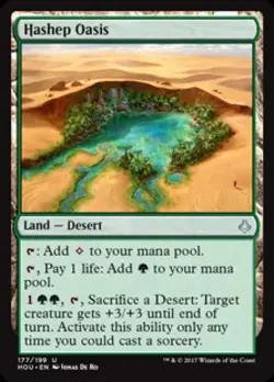 Hashep Oasis -Foil Near Mint MTG Hour of Devastation - Image 1