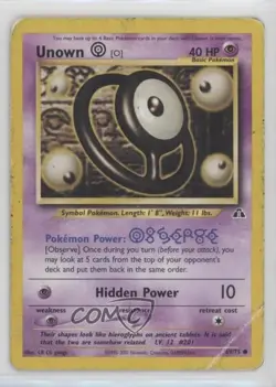 Unown (O) Pokemon Neo Discovery #69 2001 - Image 1